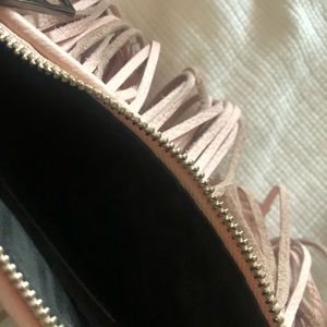 Rebecca Minkoff Bags - Rebecca Minkoff baby pink leather fringe purse!!! Rebecca Minkoff Bags - Rebecca Minkoff baby pink leather fringe purse!!!